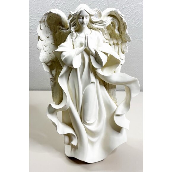 VTG Home Interiors 58127 "A Child Is Born" 15.5" T Angel Religious Statue EUC - Picture 1 of 7